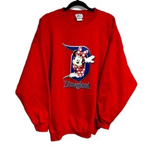 VINTAGE Disneyland Resort Minnie Mouse Crewneck Sweatshirt Disney Parks